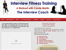 Tablet Screenshot of interviewfitnesstraining.com